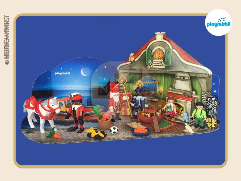 Playmobil 5217 - Sinterklaas en Piet kalender - COMPLEET!, Verzenden, Zo goed als nieuw