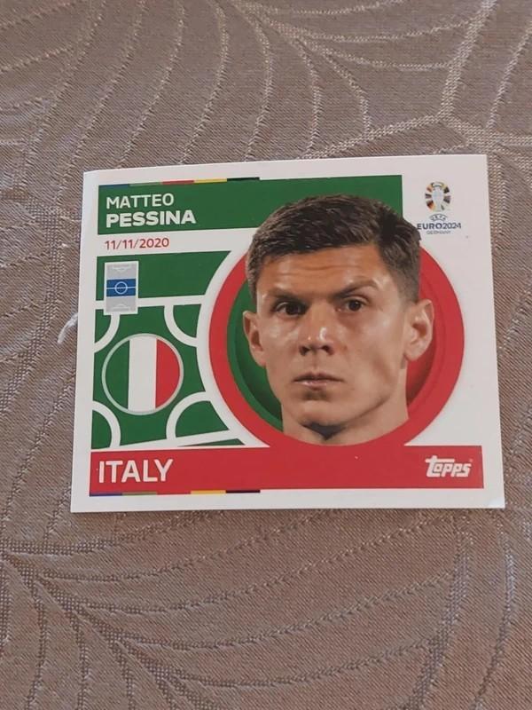 Topps / Sticker / Matteo Pessina / Italië / EURO 2024, Enlèvement ou Envoi, Neuf, Affiche, Image ou Autocollant