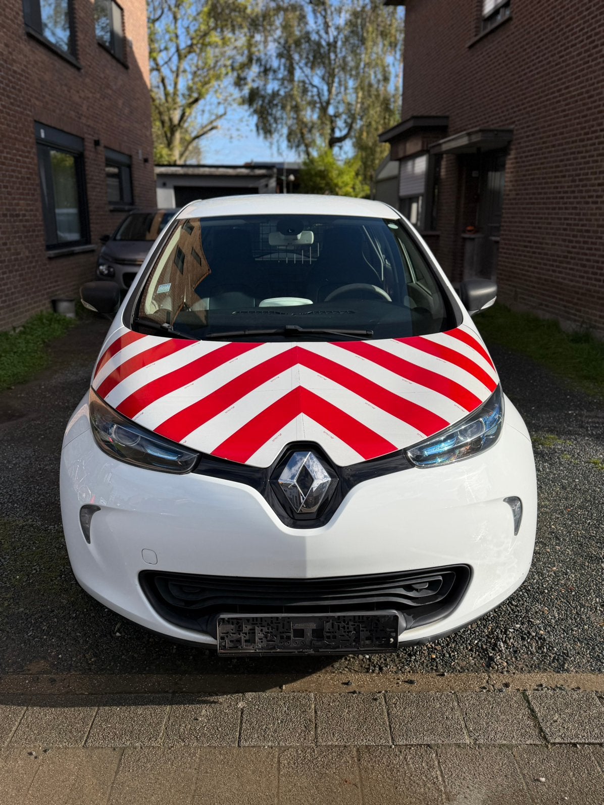 Renault Zoe Elektrisch / lichte vracht / BTW wagen /, Auto's, Voorwielaandrijving, Stof, Zwart, Bluetooth