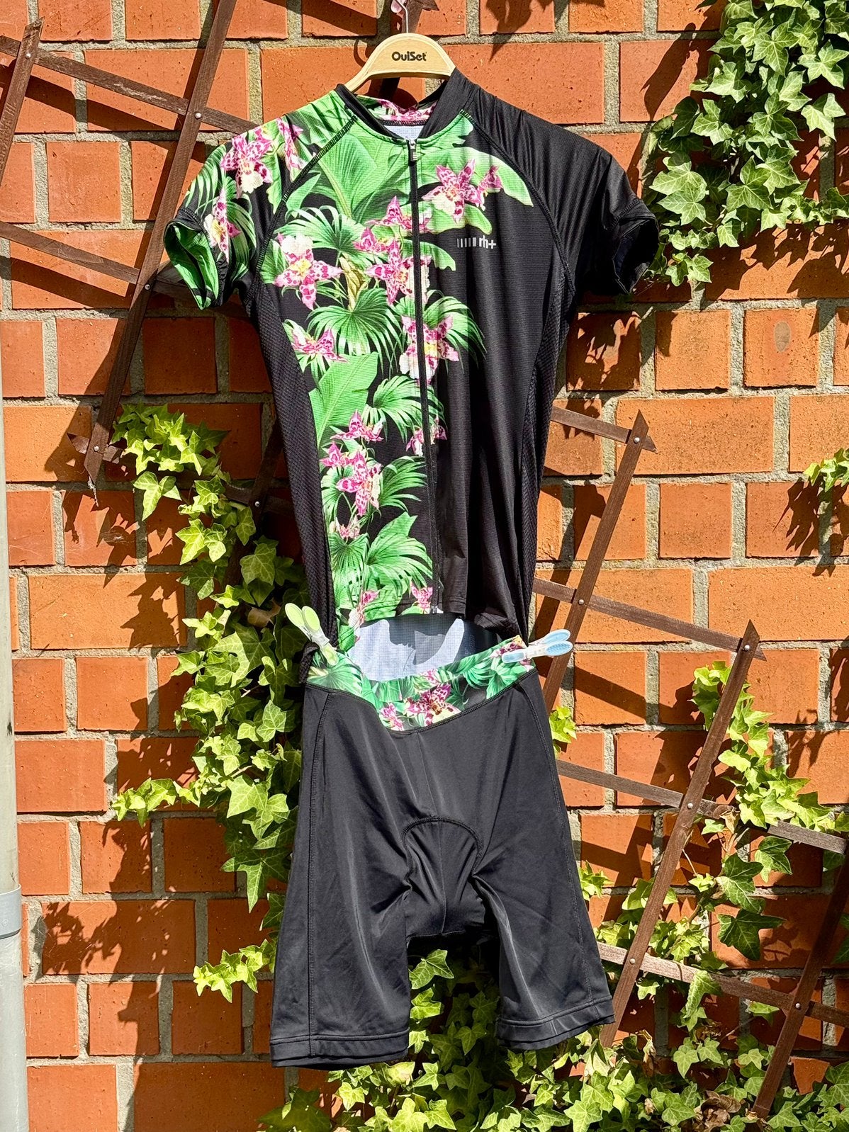 Ensemble de vélo rh+ — Chemise de vélo + pantalon, taille M, Vêtements d'extérieur, Enlèvement ou Envoi, M, Comme neuf