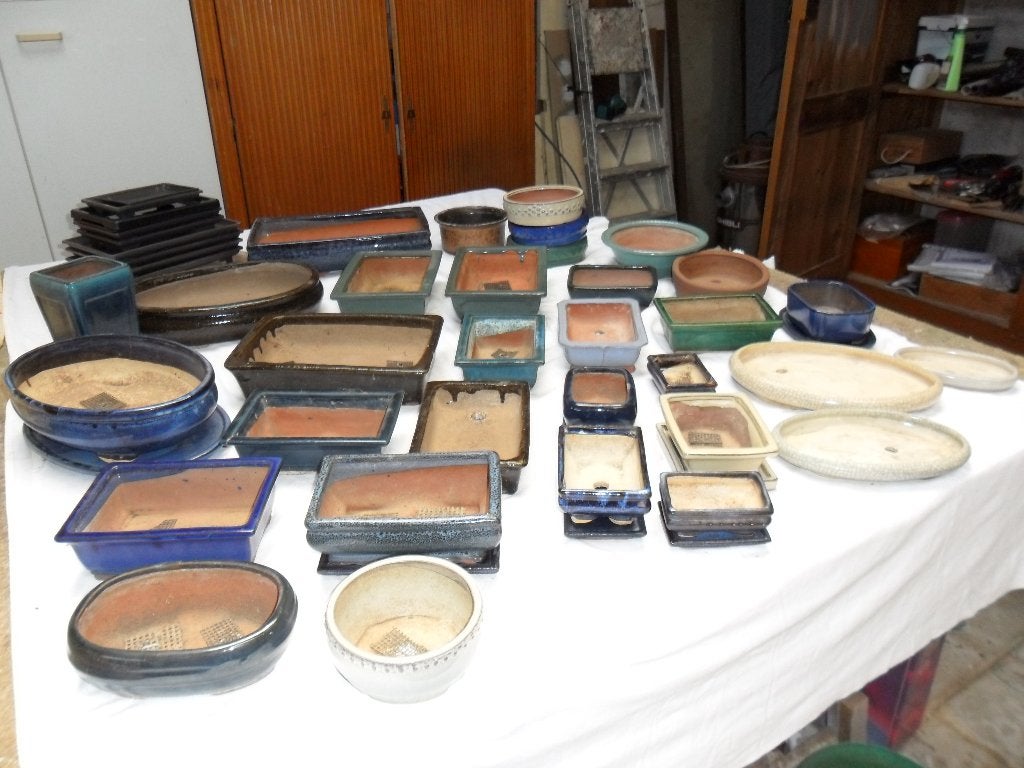 Pots pour Bonsaïs., Moins de 25 cm, Poterie, Comme neuf, Enlèvement