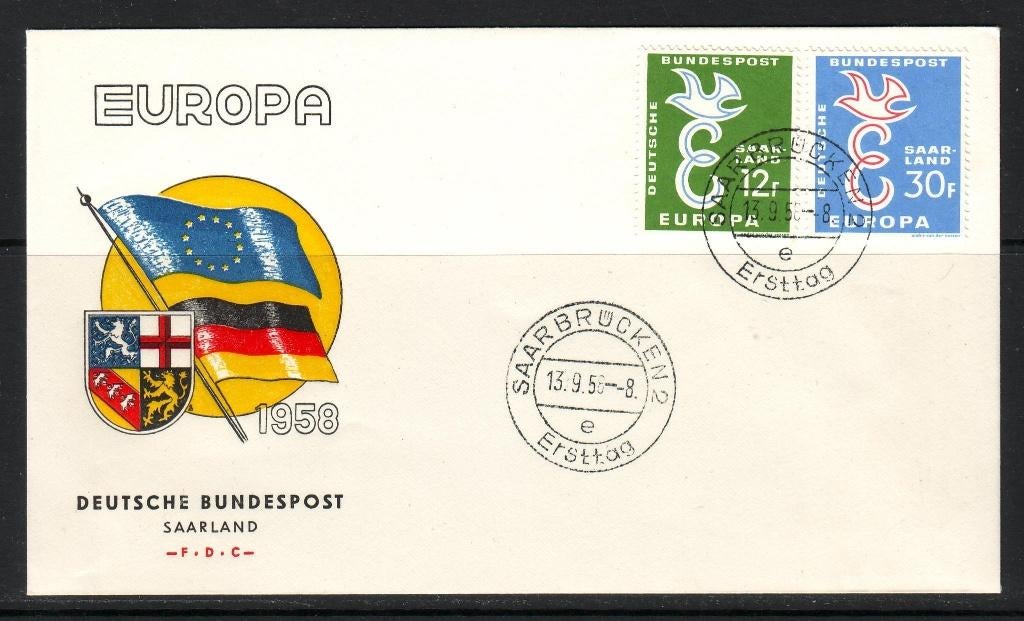 Postzegels : FDC's Europazegels 1, Enlèvement ou Envoi, Autres pays, Affranchi