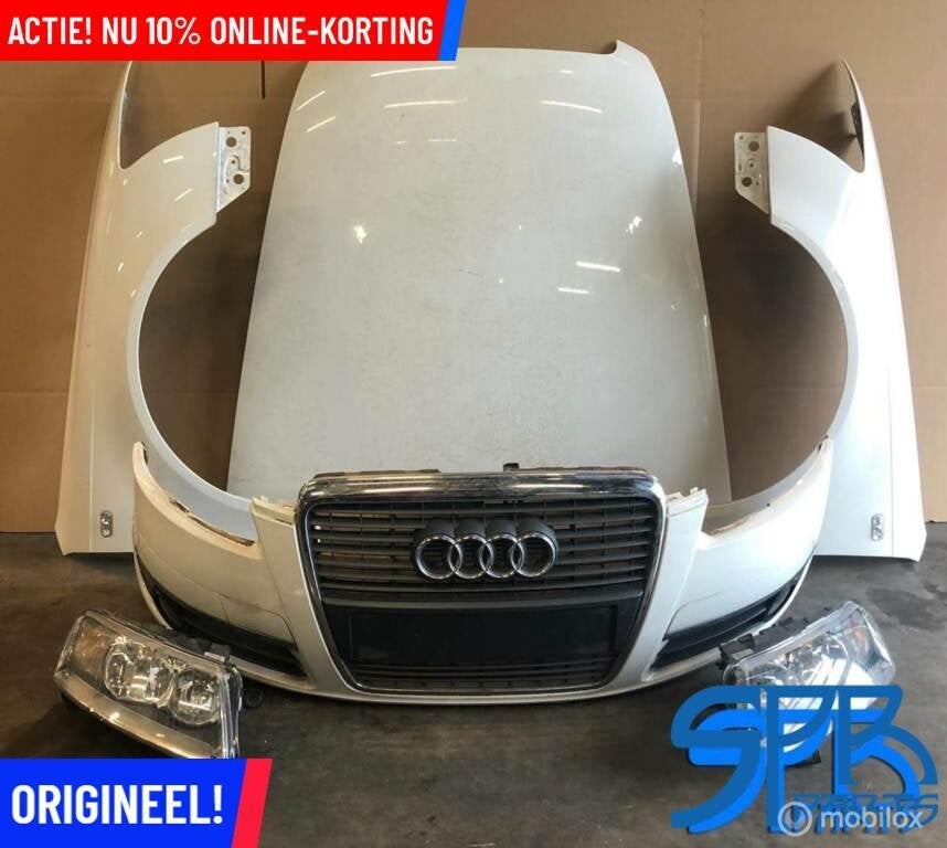 AUDI A6 4F Voorkop 3.0 AVK LY9C Wit Benzine Diesel Halogeen, Audi, Gebruikt, Audi, Ophalen of Verzenden