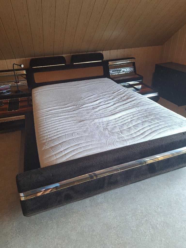 Volwaardige slaapkamer uit 1970., Ophalen, Zo goed als nieuw, Tweepersoons, Année 70
