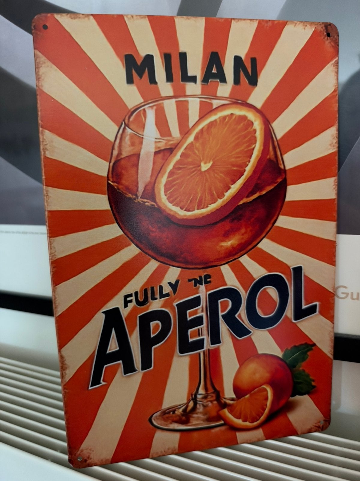 Metalen reclamebord Aperol, Ophalen of Verzenden, Nieuw, Reclamebord