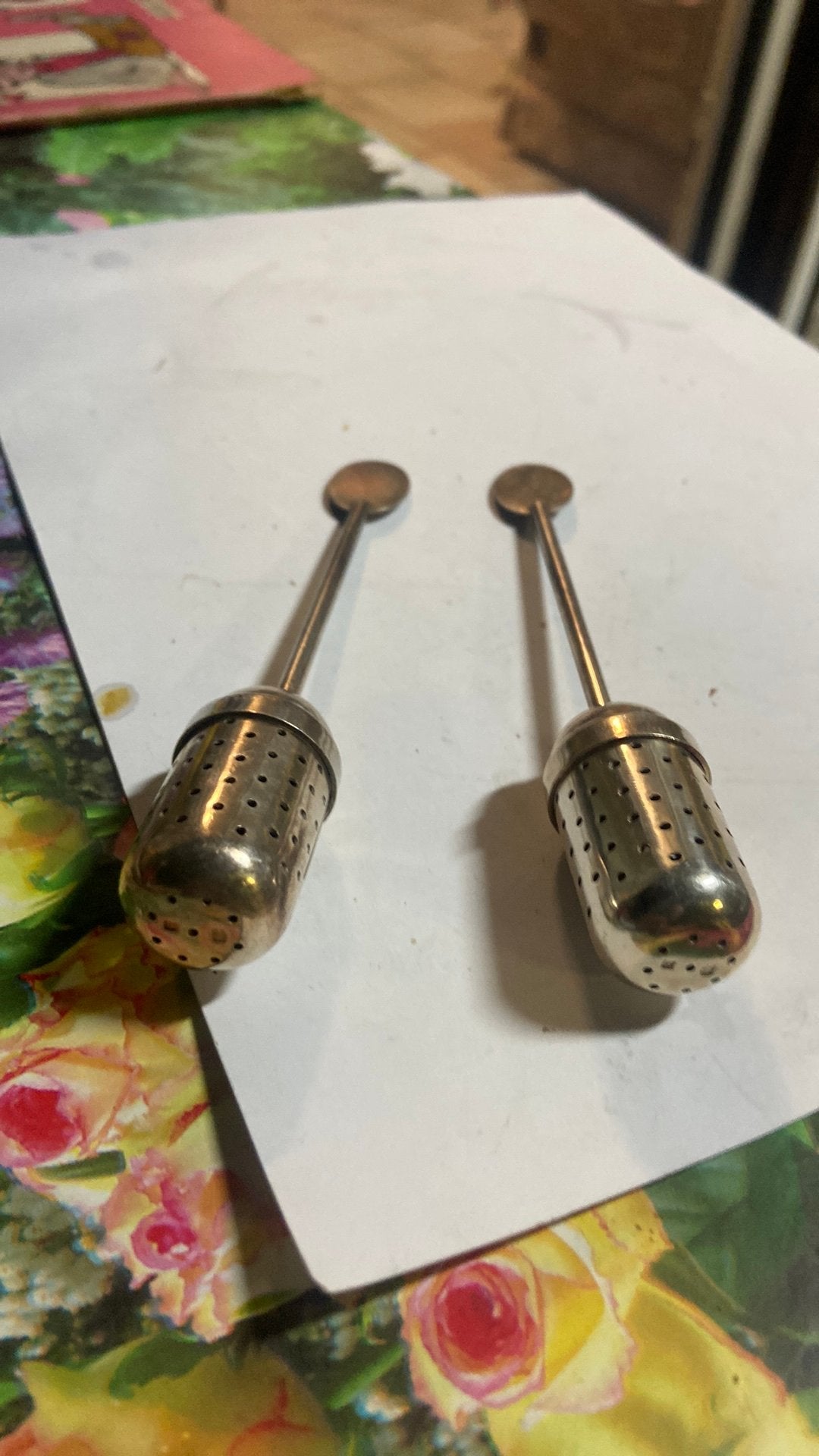 2 distributeurs de théière vintage, Enlèvement