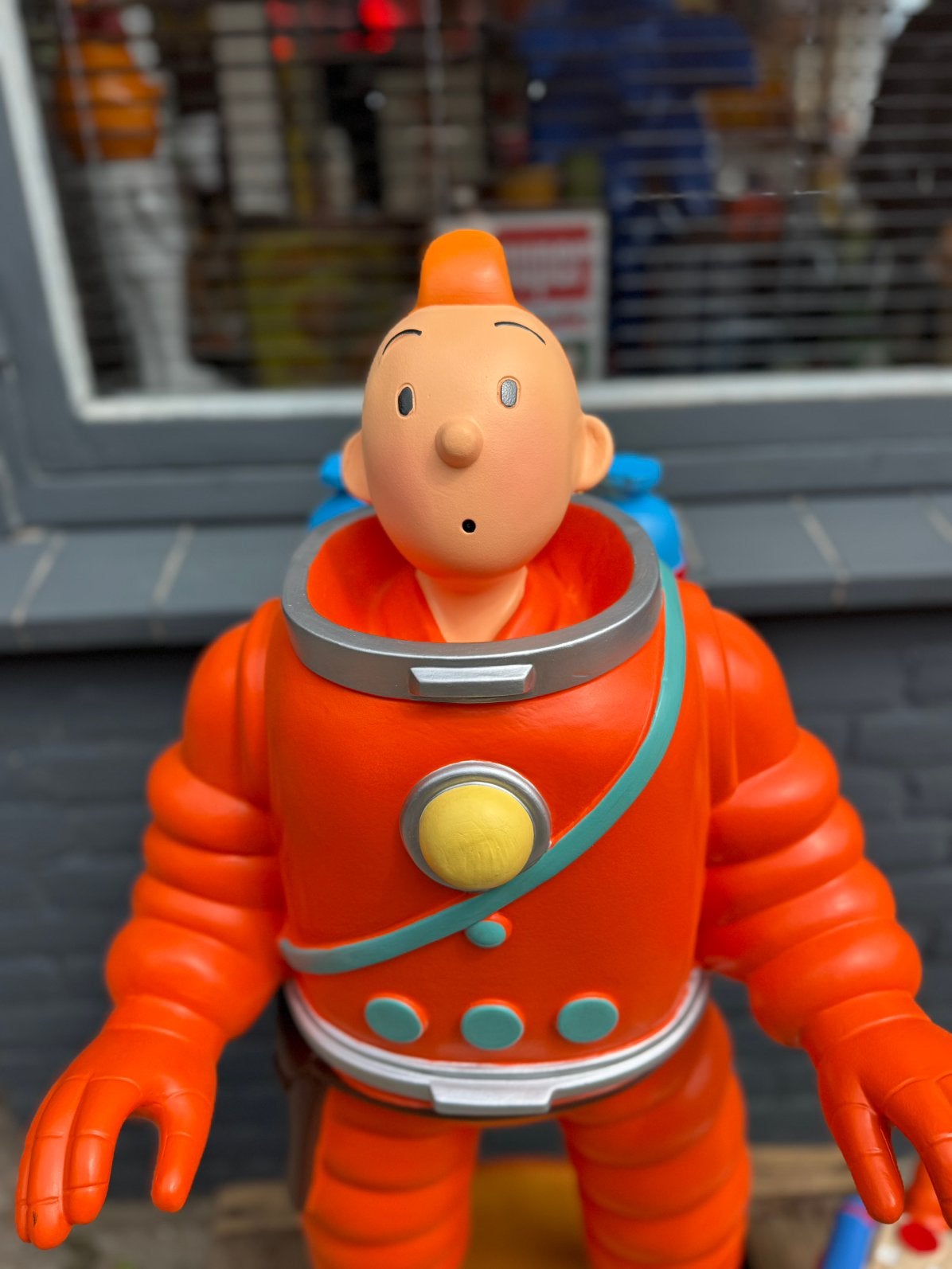 Kuifje beeld in Astronauten ruimte pak, Ophalen, Gebruikt, Mens