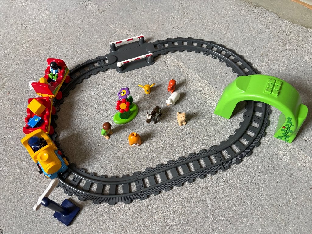 Playmobil 123 eerste trein complete set, 1.2.3, Comme neuf, Véhicule, Kit complet