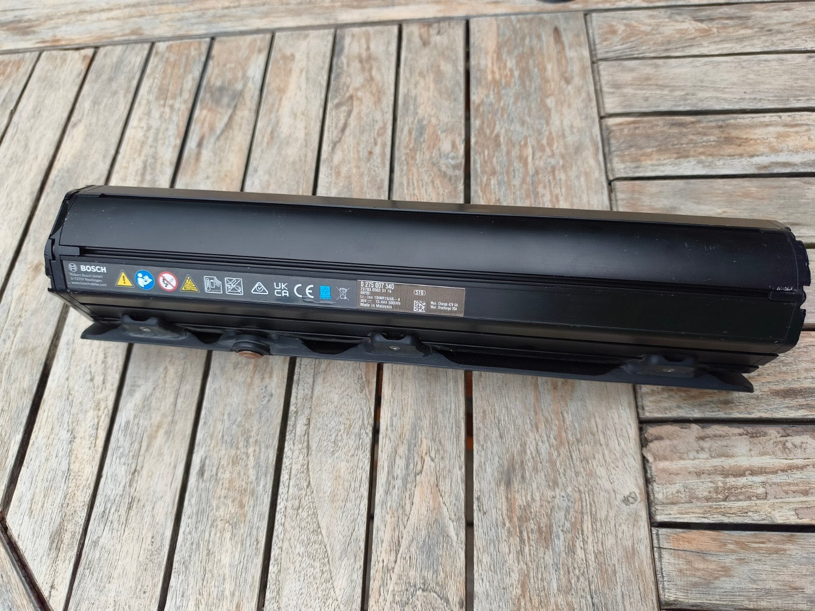 Bosch powertube 500w vertical, Fietsen en Brommers, Zo goed als nieuw