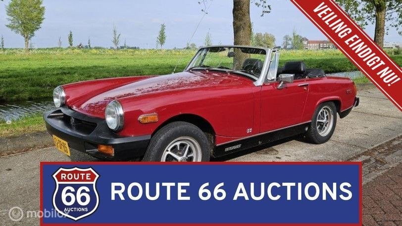 MG Midget | 1978 | Route 66 Auctions, Zwart, Bedrijf, Handgeschakeld, Overige carrosserie