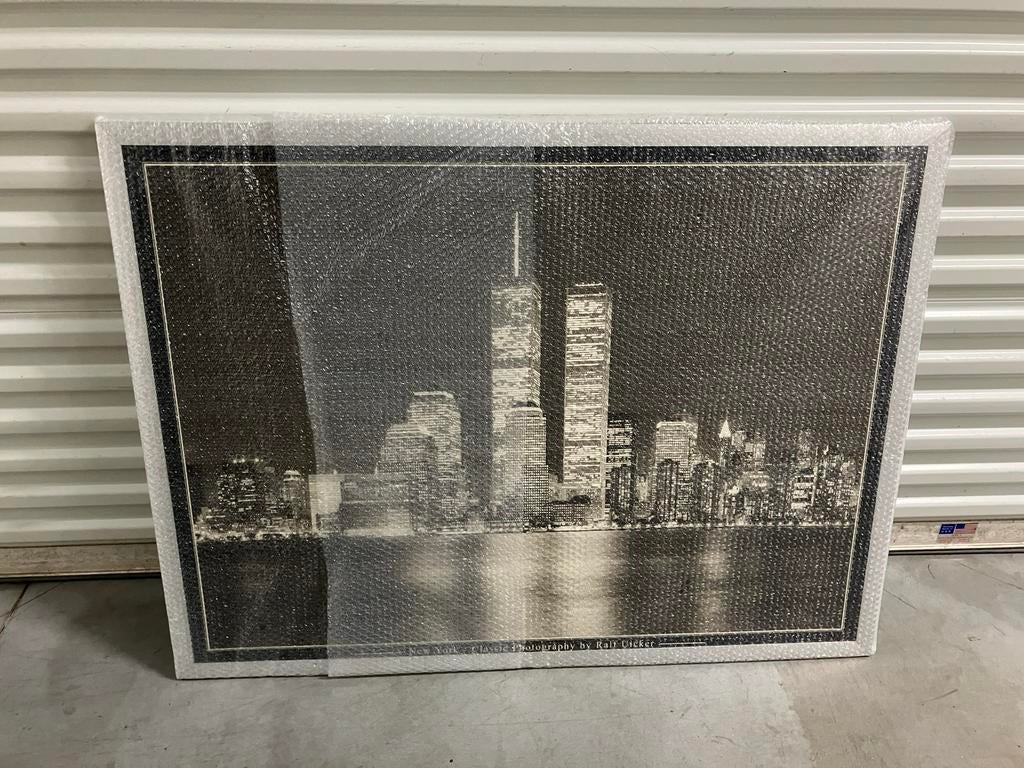 New York Vintage WTC IKEA + Fotokader, Huis en Inrichting, Vintage, Ophalen, Zo goed als nieuw, Glas