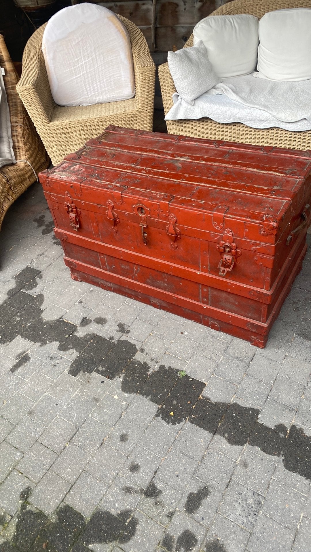 Reiskoffer, Enlèvement, Utilisé, Chêne