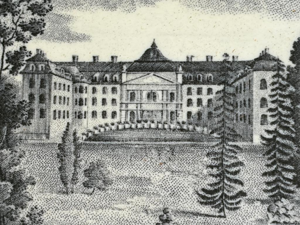 Château du ROEULX Hainaut assiette P. J. BOCH 1823 faïence, Antiquités & Art, Envoi