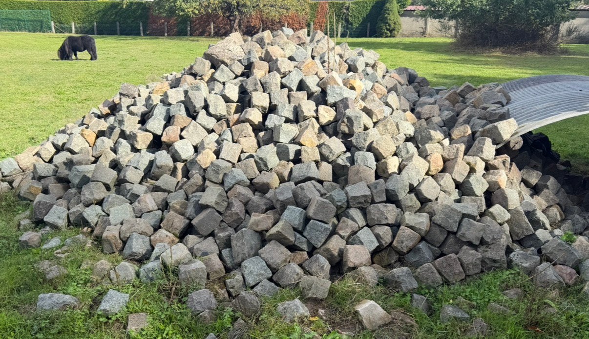 Herbruikbare kassei (porfier), Jardin & Terrasse, Enlèvement, Comme neuf