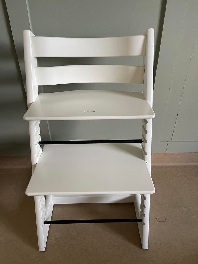 Stokke tripp trapp wit, Kinderen en Baby's, Kinderstoelen, Ophalen, Gebruikt