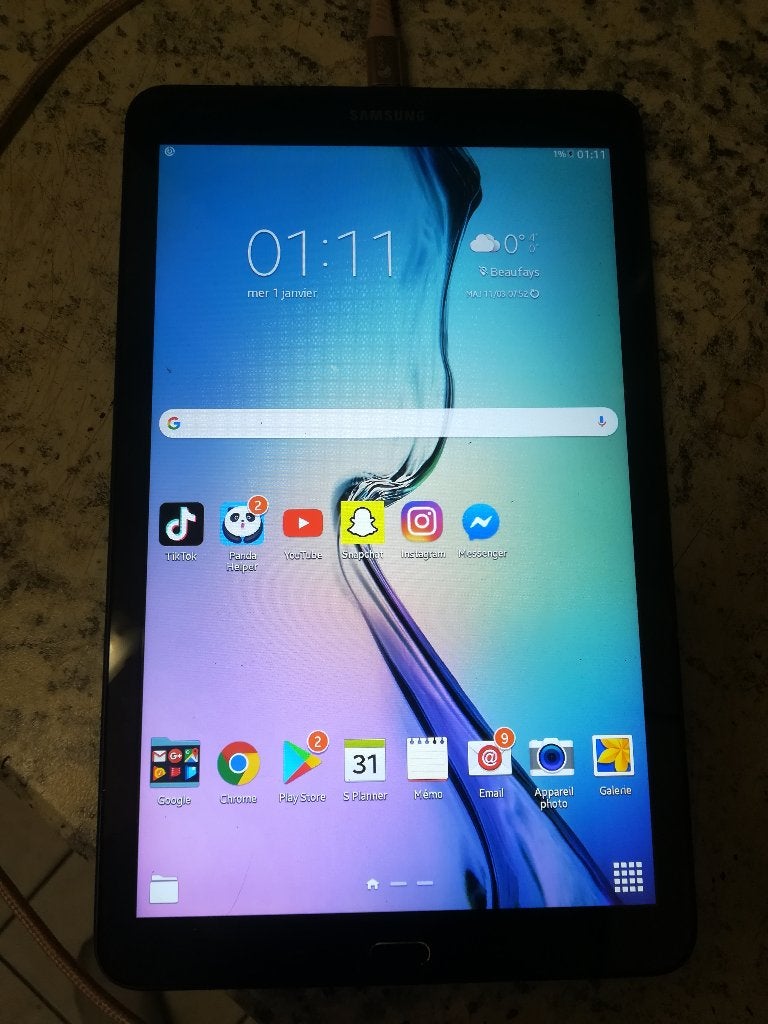 Tablette Samsung, Enlèvement