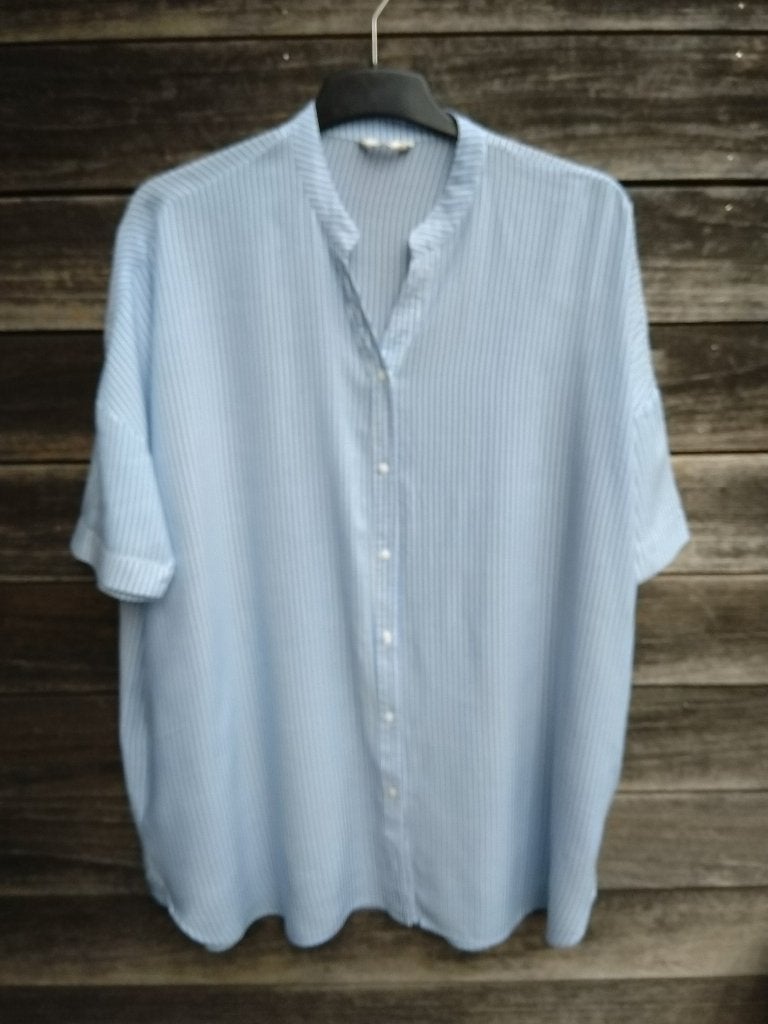 Only : Blauw/Wit Gestreepte Tuniek In Maat 48/50, Kleding | Dames, Only, Blauw, Blouse of Tuniek, Ophalen of Verzenden