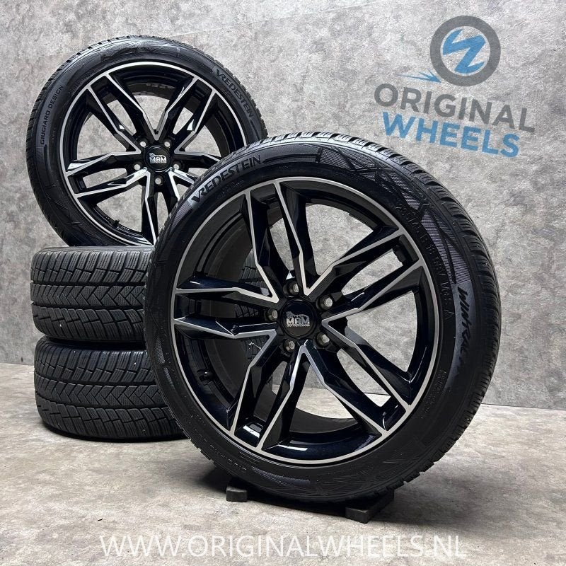 18 inch MAM velgen + winterbanden Audi A4 B8 | Q2 / VW Passa, Auto-onderdelen, 18 inch, Gebruikt, -, -