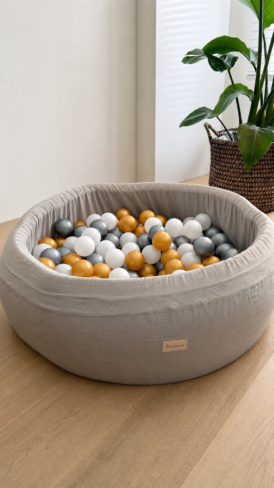 Ballenbad Kidsdouche - Beige, Kinderen en Baby's, Speelgoed | Babyspeelgoed, Ophalen, Zo goed als nieuw
