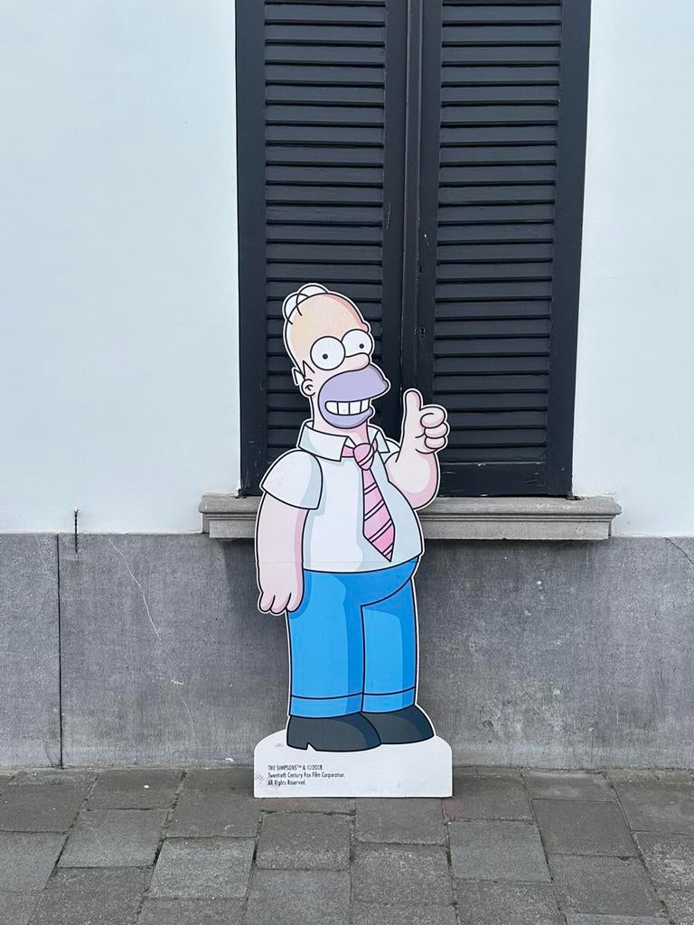 Homer Simpson lifesize reclamebord, Ophalen