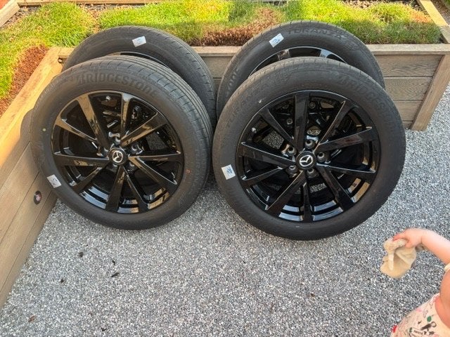 Set van 4 autovelgen zwart voor Mazda CX-30, Ophalen, 18 inch, Banden en Velgen, Personenwagen