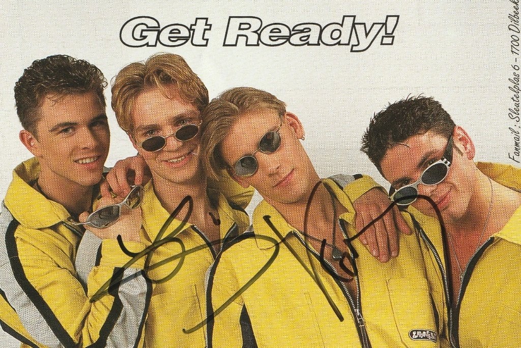 Get Ready - foto met 2 handtekeningen - 1996, Ophalen of Verzenden, Zo goed als nieuw, Foto of Kaart, Gesigneerd