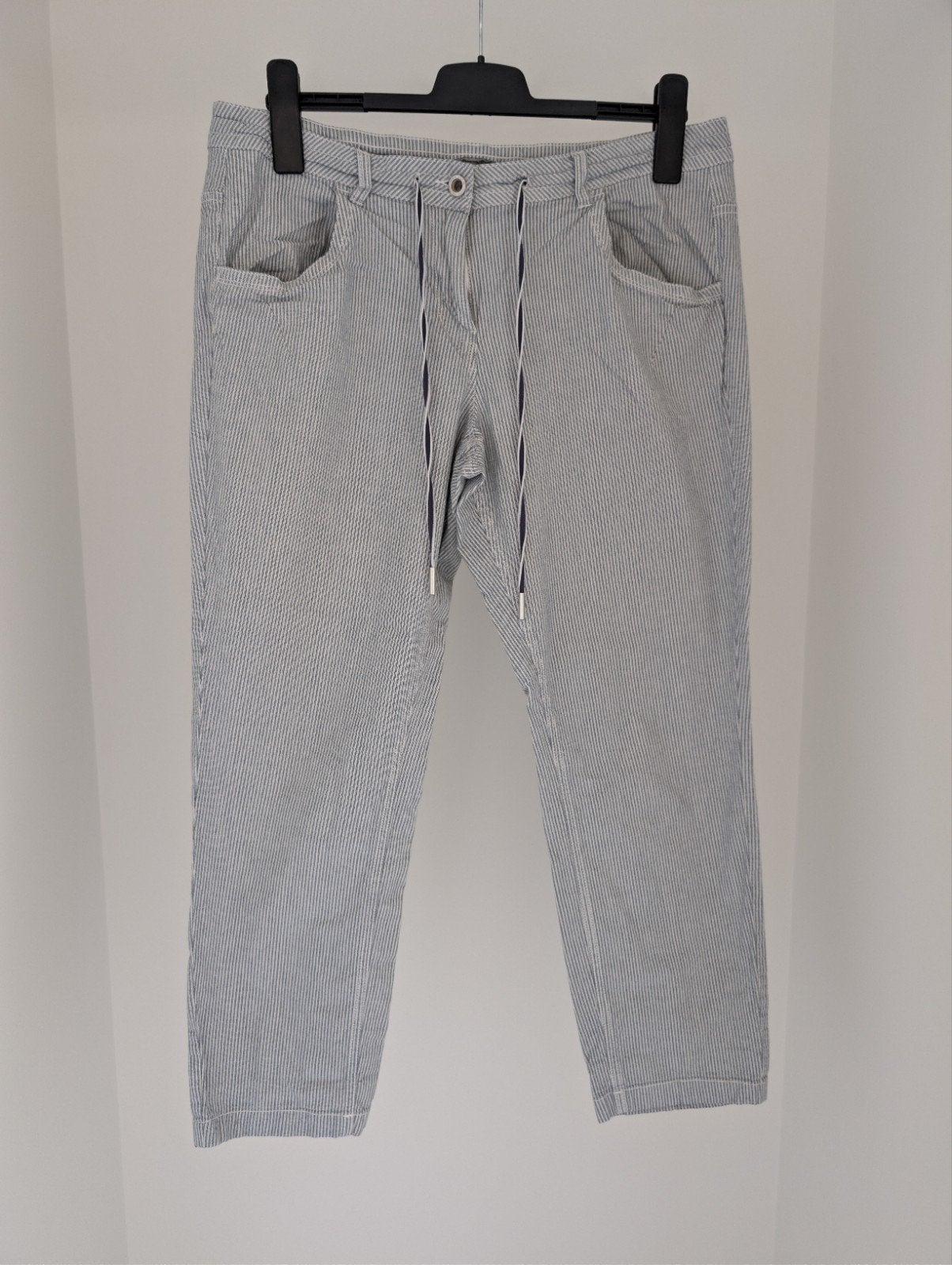 Tom Tailor Tapered Relaxed Damesbroek - Maat 42, Blauw, Maat 42/44 (L), Zo goed als nieuw, Lang