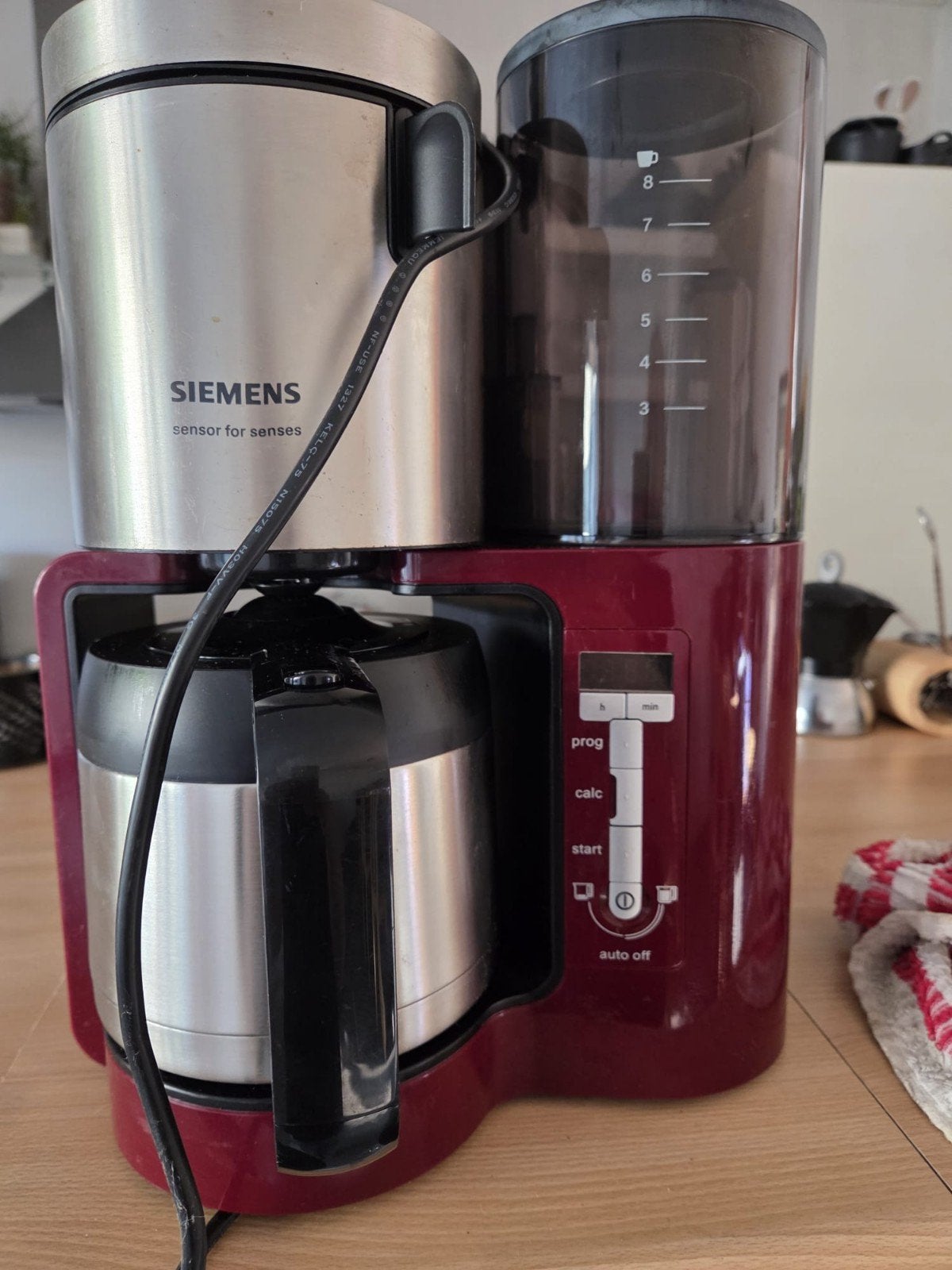 Siemens koffiezetapparaat, Ophalen, Zo goed als nieuw, Vaatwasserbestendig