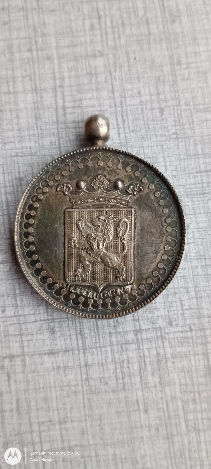 Gedenkpenning, Ophalen, Zilver