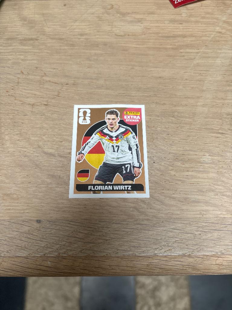 Wk extra sticker wirtz bronze, Hobby en Vrije tijd, Stickers en Plaatjes, Ophalen, Zo goed als nieuw, Sticker