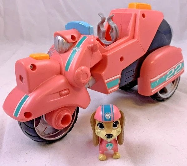 PAW Patrol De Film Liberty's Scooter Roze met Figuur set, Kinderen en Baby's, Verzenden, Zo goed als nieuw