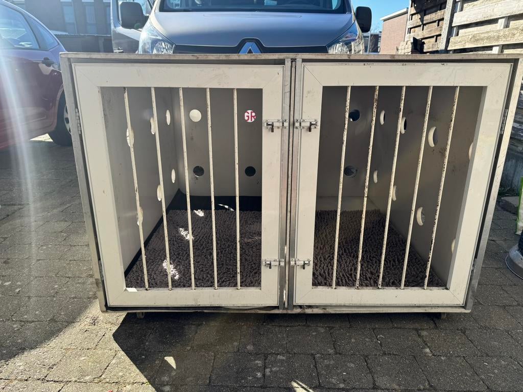 Grote honden bench voorlichte vracht, Dieren en Toebehoren, Hondenhokken, Ophalen, Hondenkennel, 100 cm of meer, 110 cm of meer