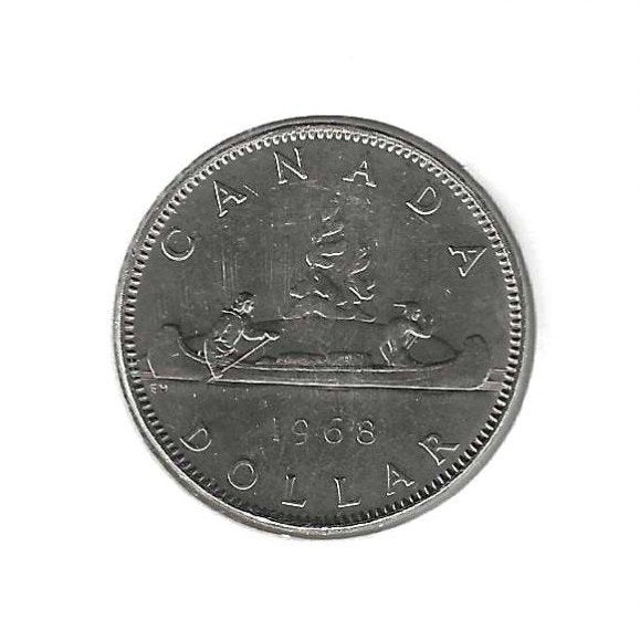 Canada, 1 Dollar 1968., Enlèvement ou Envoi, Amérique du Nord, Monnaie en vrac