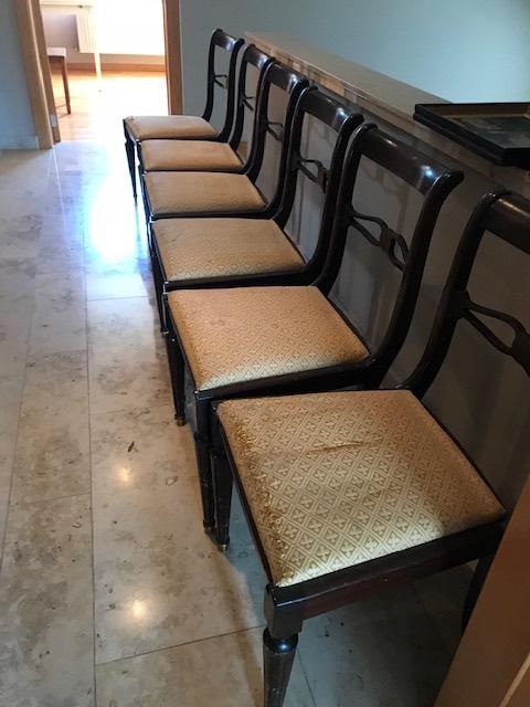 6 antieke stoelen, Ophalen