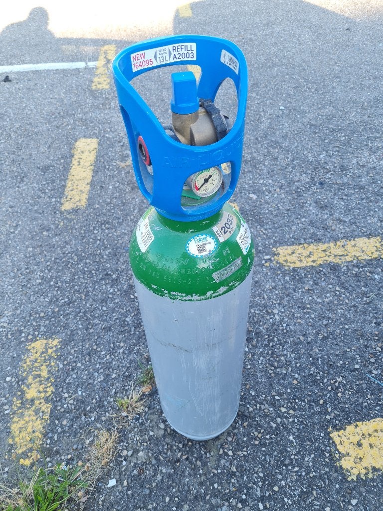 Argon weldar 3m3 300b pour poste a souder tig ig, Enlèvement ou Envoi, Utilisé, Pièces universelles, Pare-chocs
