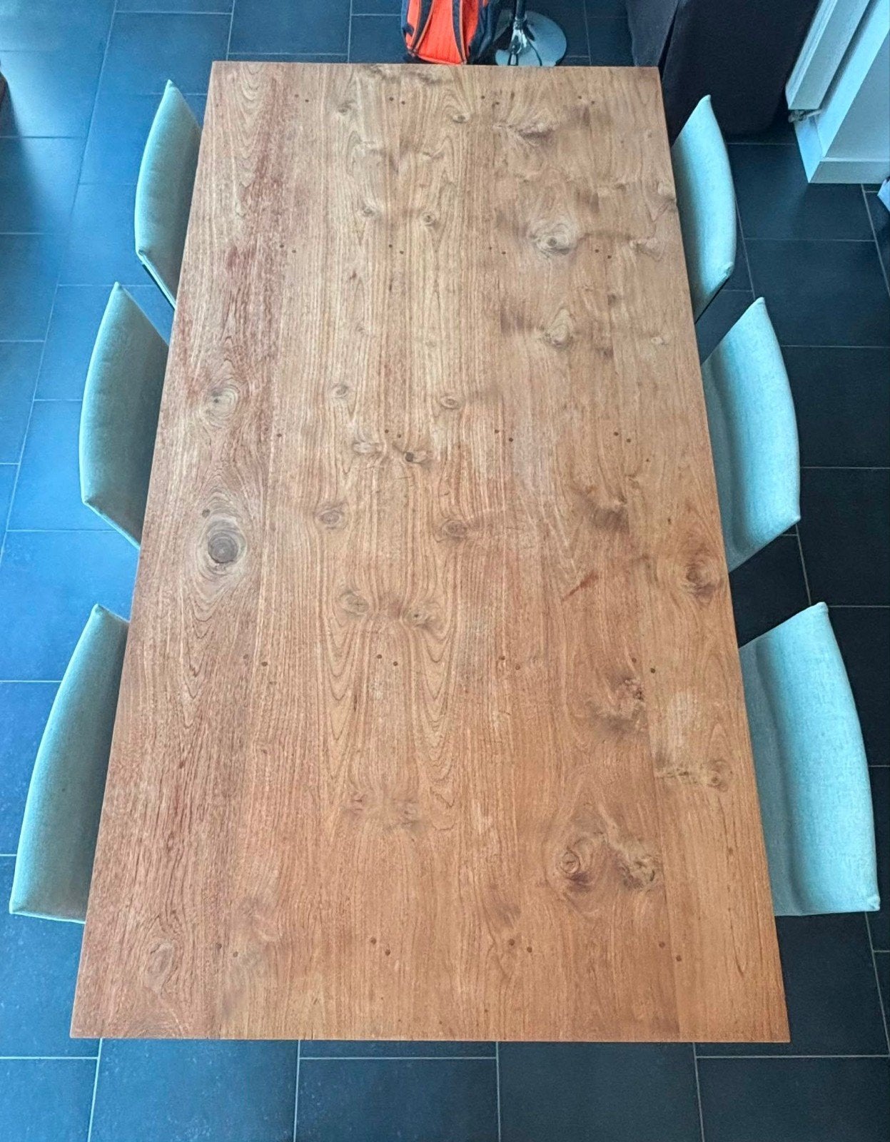 teak houten tafel, Huis en Inrichting, Tafels | Eettafels, Ophalen, Gebruikt, 100 tot 150 cm, Teakhout