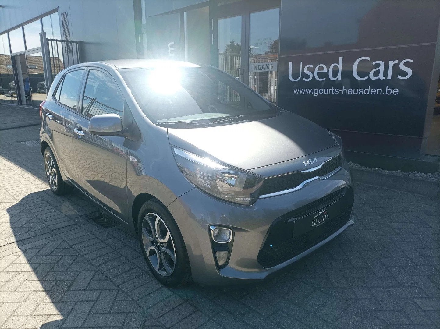 Kia Picanto 1.0 Automaat/Android/Camera/Parkeerhulp/Navigati, Auto's, Automaat, Stof, Gebruikt, Bedrijf