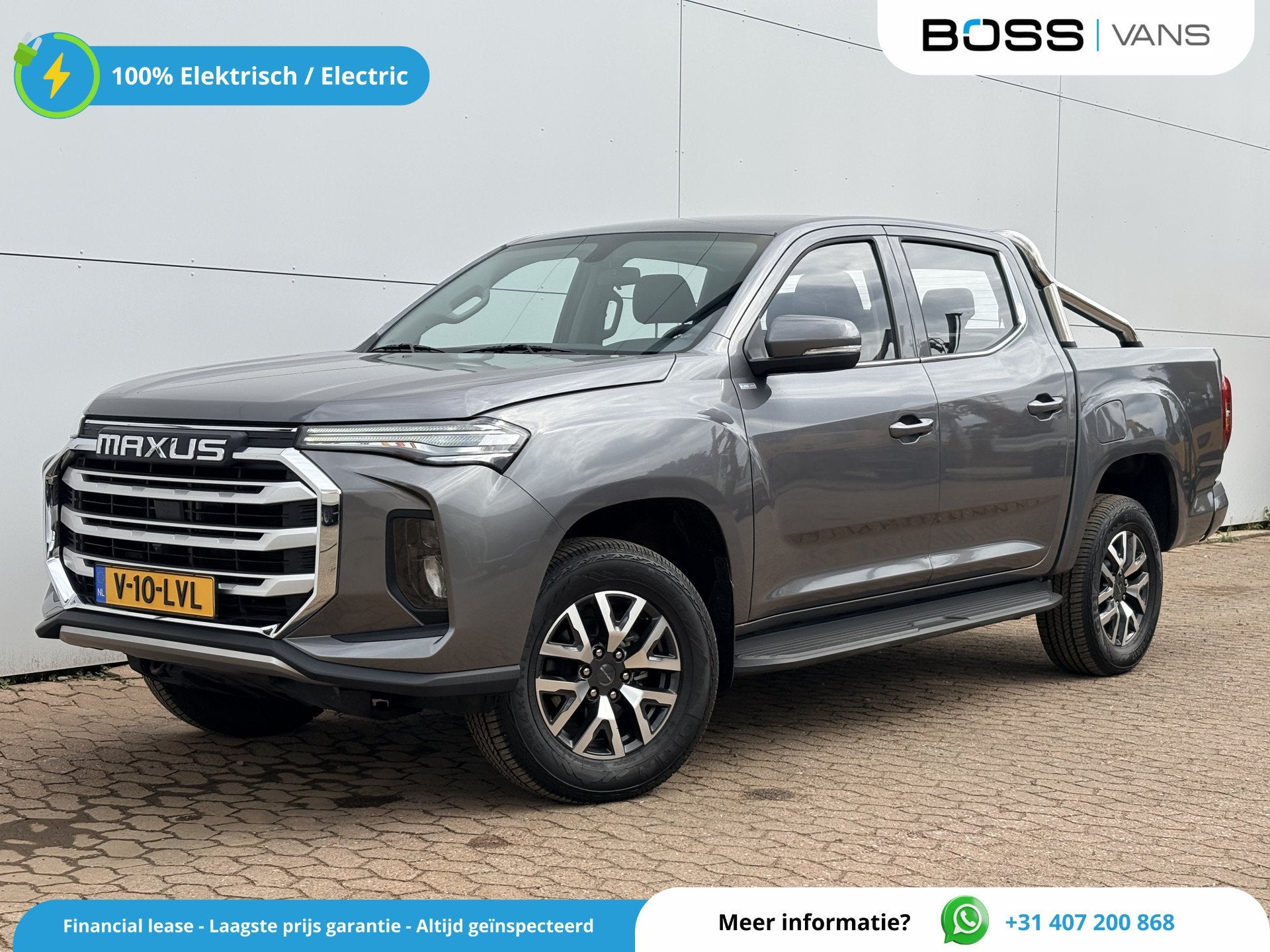 Maxus T90 EV 89 kWh 177PK 100% Elektrisch Pickup 471km WLTP, Auto's, Automaat, Dealer onderhouden, Achterwielaandrijving, 2375 kg