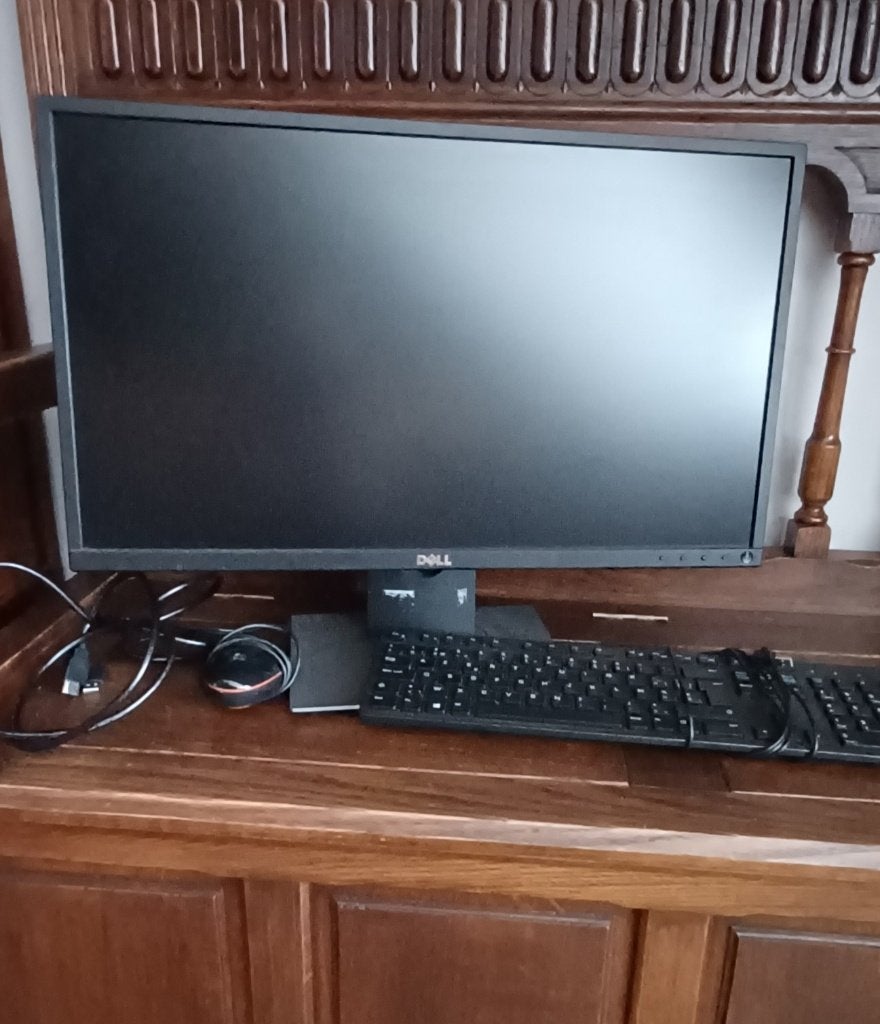 Computerscherm Dell met klavier., Enlèvement, Utilisé