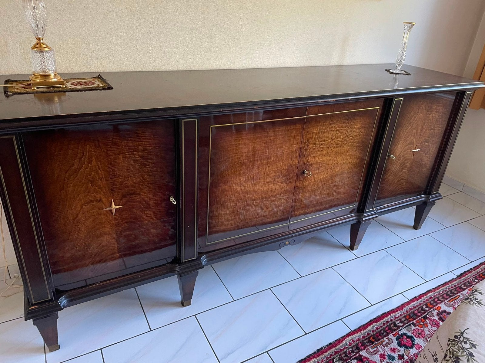Dressoir jaren 50, Ophalen, Gebruikt, Overige houtsoorten, Met lade(s)