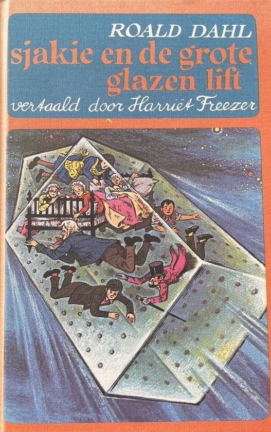 boek:Sjakie en de grote glazen lift+Ieorg I/Roald Dahl, Boeken, Ophalen of Verzenden, Gelezen, Fictie