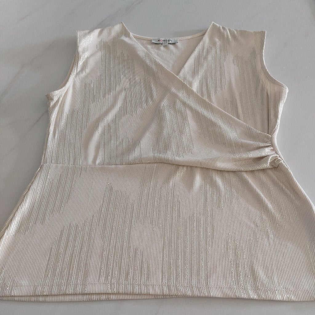 Glittertop Morgan L, Beige, Maat 42/44 (L), Nieuw, Morgan