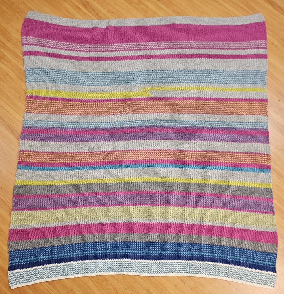 Kleurrijke Granny Deken 180/165, Ophalen of Verzenden, Zo goed als nieuw, Blauw