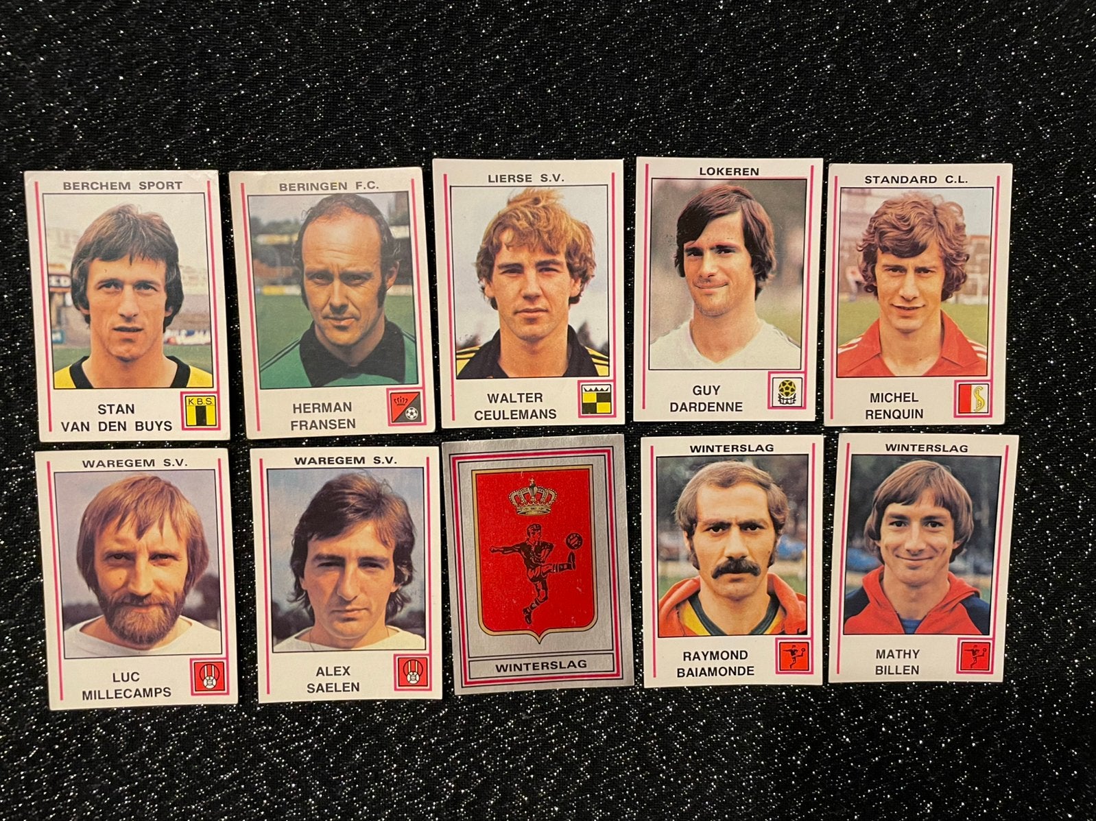Vintage lot panini football 1980 stickers, Ophalen of Verzenden, Zo goed als nieuw