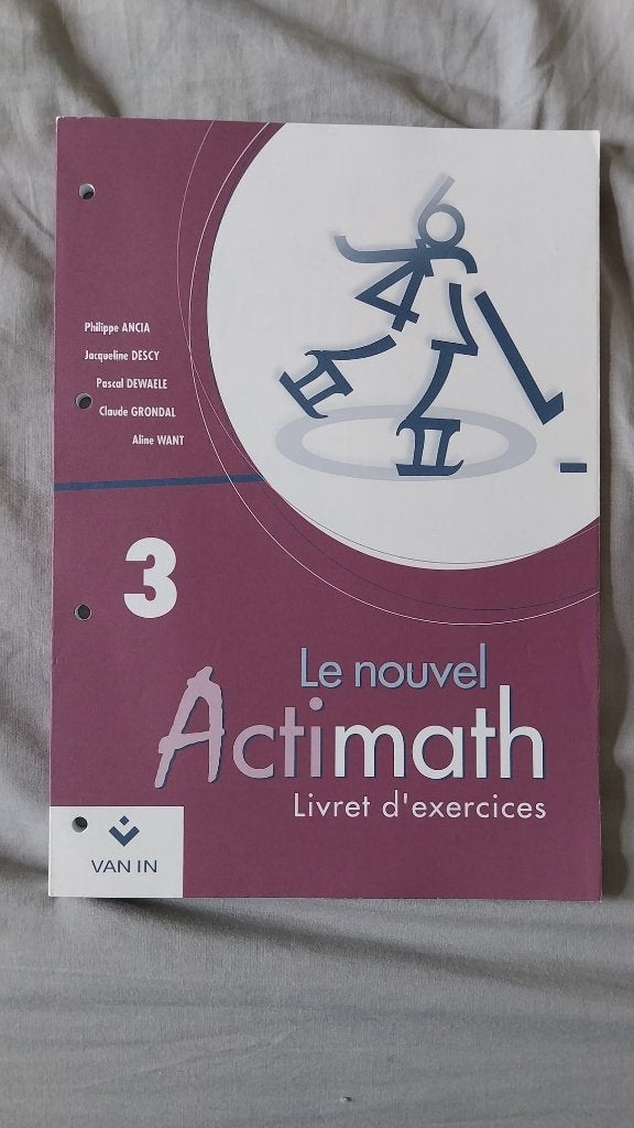 Le nouvel actimath 3 - livret d'exercices, Livres, Livres scolaires, Neuf, Mathématiques A, Enseignement secondaire inférieur