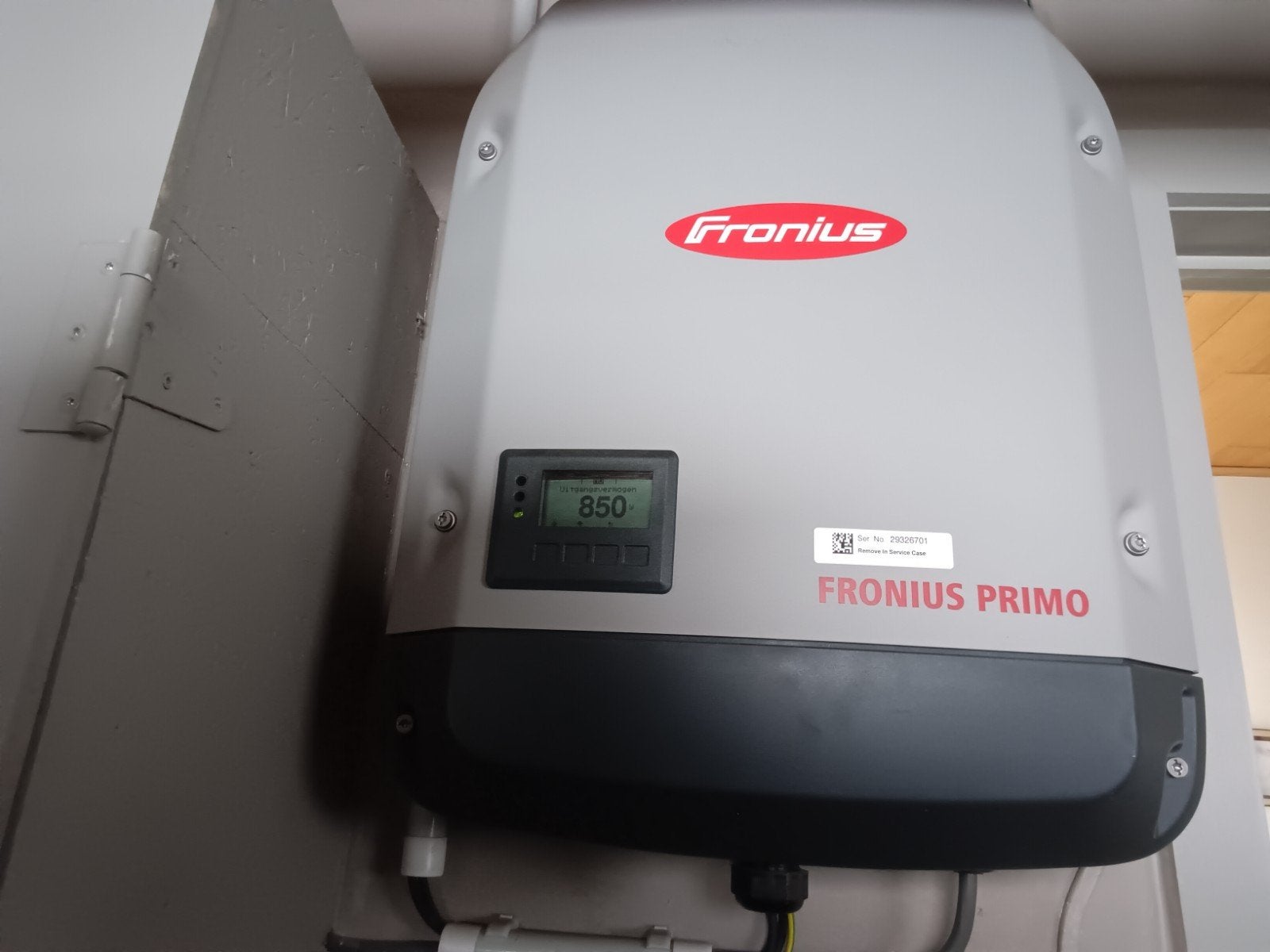 fornuis primo omvormer, Ophalen
