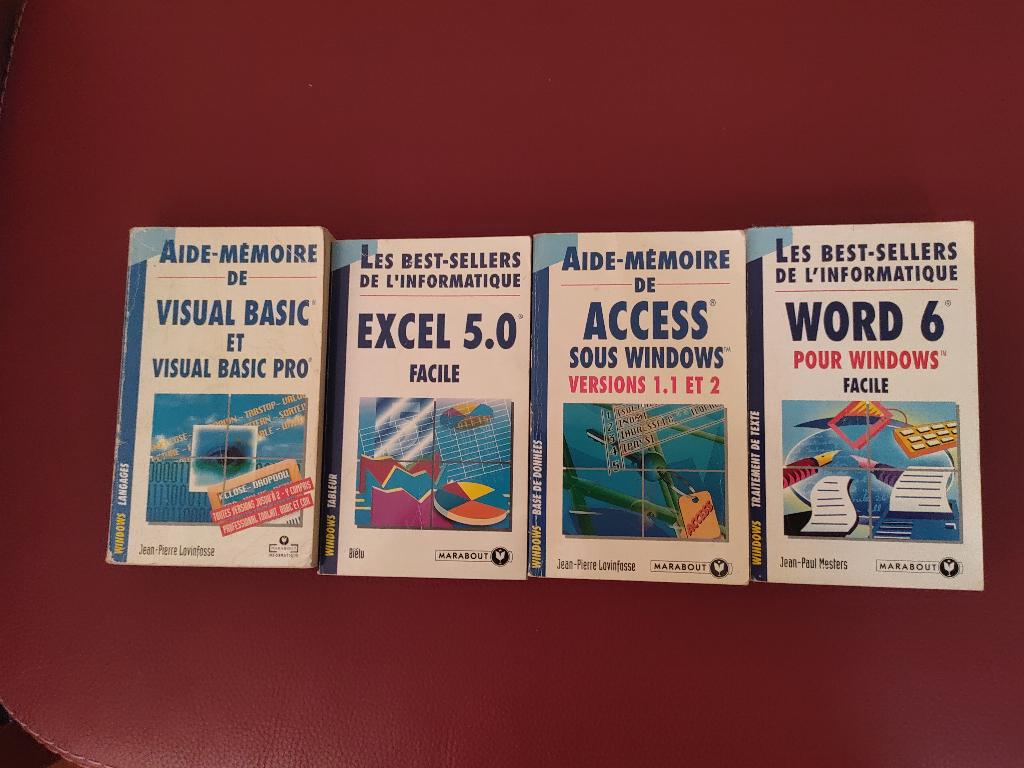 Informatique vintage: livres à donner, Enlèvement, Utilisé, Logiciel