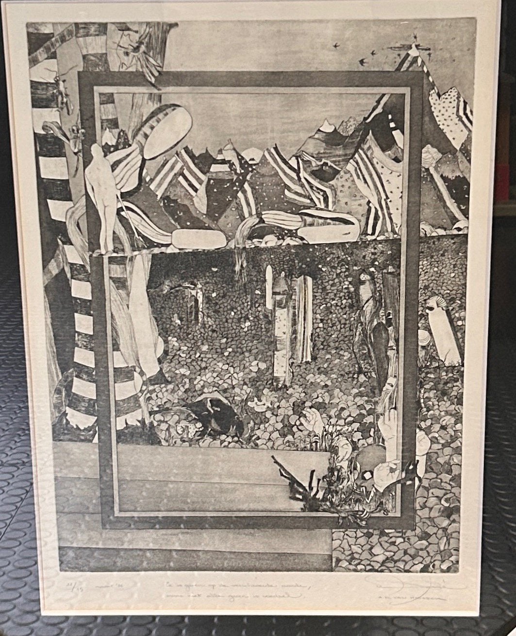 Anne-Marie Van Hoorick (B) - Ets, Antiek en Kunst, Kunst | Litho's en Zeefdrukken, Gelimiteerde oplage, Ophalen, Ets
