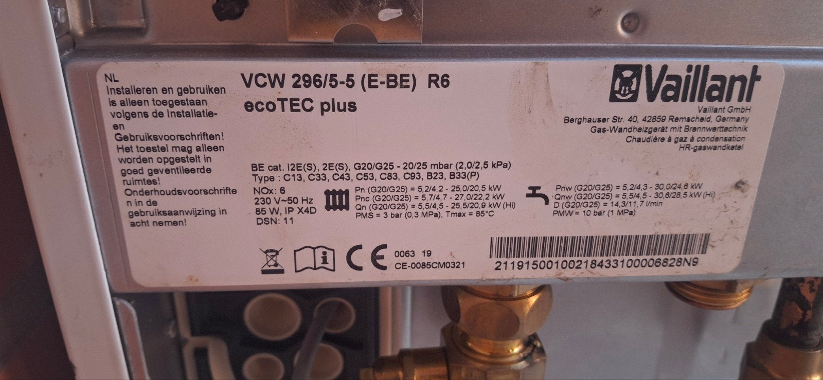 boiler vaillant, Doe-het-zelf en Bouw, Ophalen, Boiler