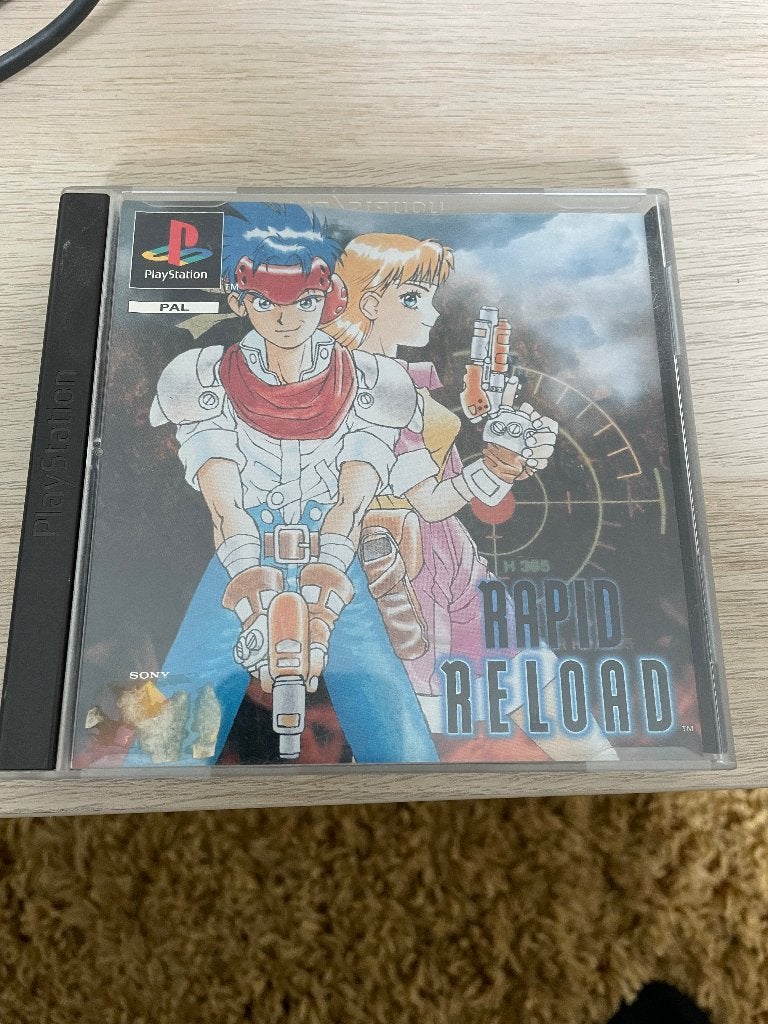 Rapid Reload spel PS 1, Games en Spelcomputers, Gebruikt, 2 spelers, Eén computer, Vanaf 3 jaar